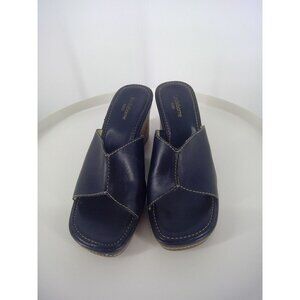 Liz‎ Claiborne Flex Leather Wedge Sandals